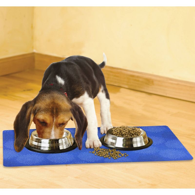 Amici Pet Marble Paw Glass Food Canister, 72oz