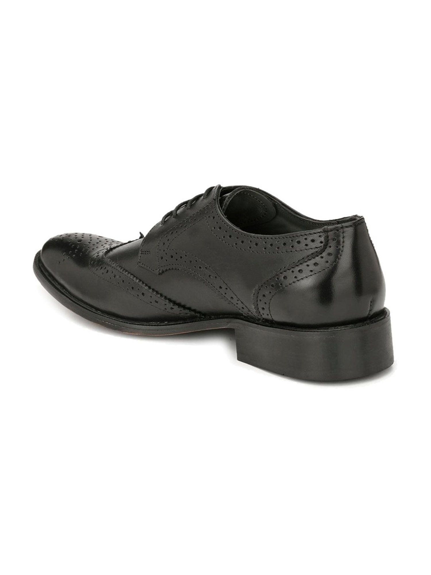 Hitz Men's Black Derby Shoes
