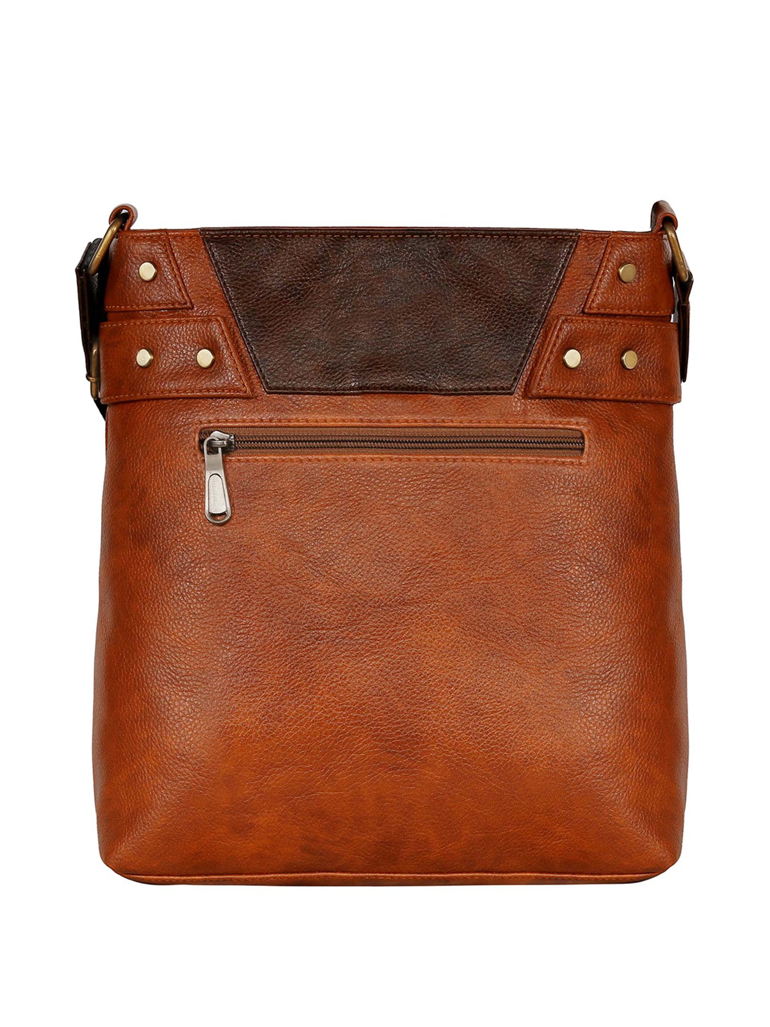 Scharf James Tan Solid Small Cross Body Bag