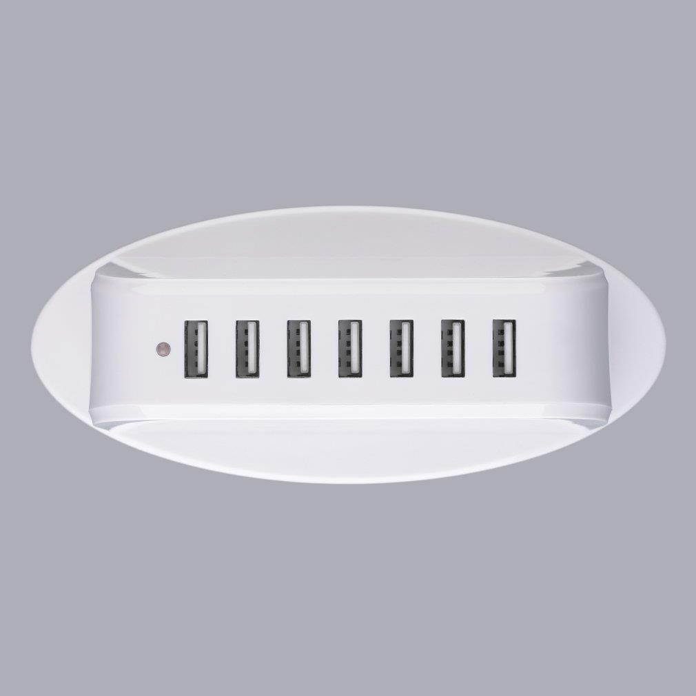 Multi-Function 5V 2.4A 7-Port USB Adapter Power Charger for Mobile Phones