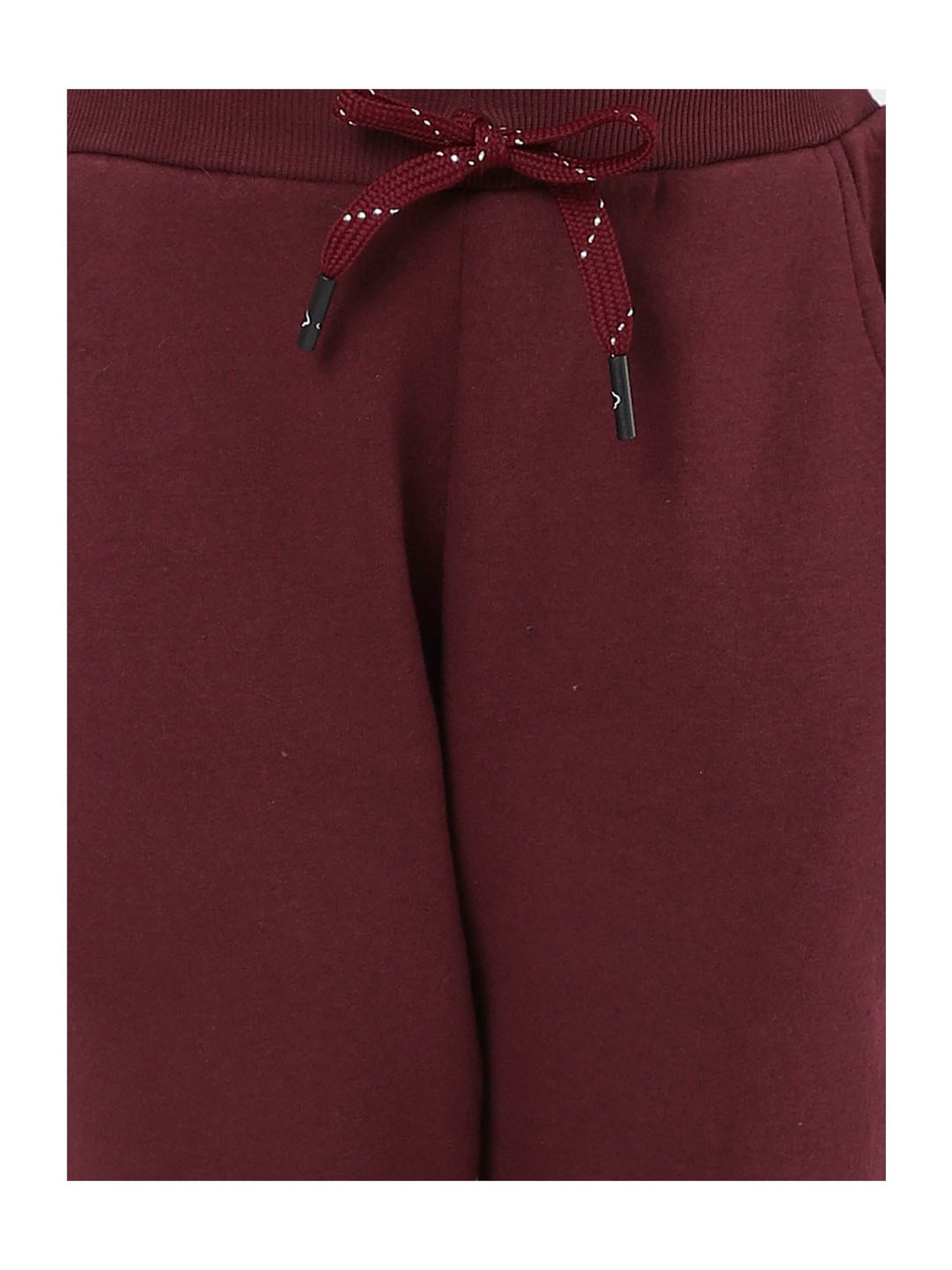 Sweet Dreams Kids Maroon Printed Full Sleeves Tracksuit