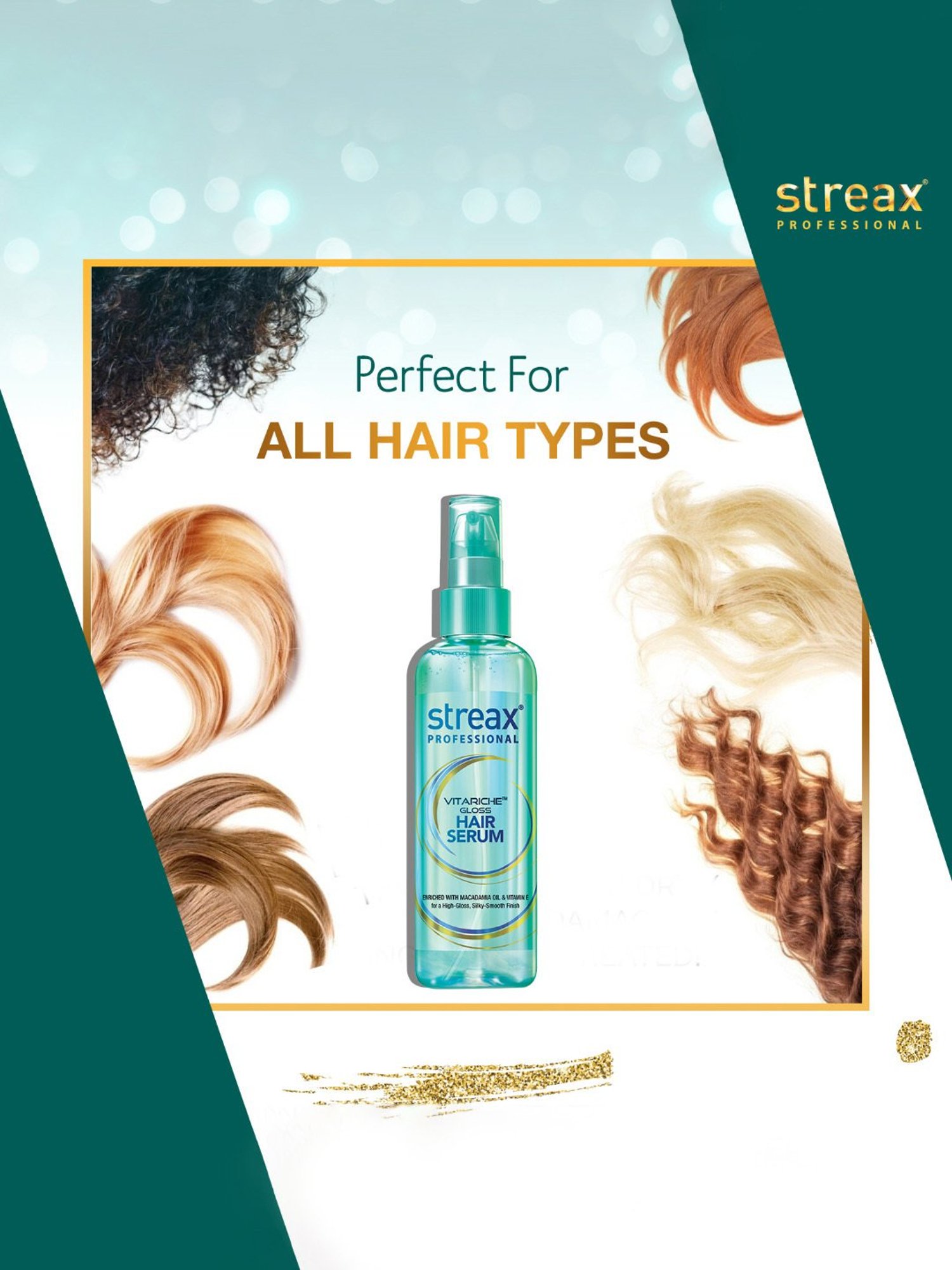 Streax Professional Vitariche Gloss Hair Serum - 115 ml