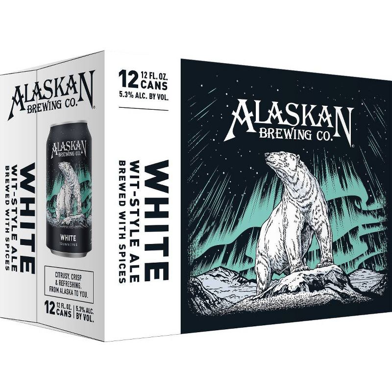 Alaskan White Ale Beer - 12pk/12 fl oz Cans