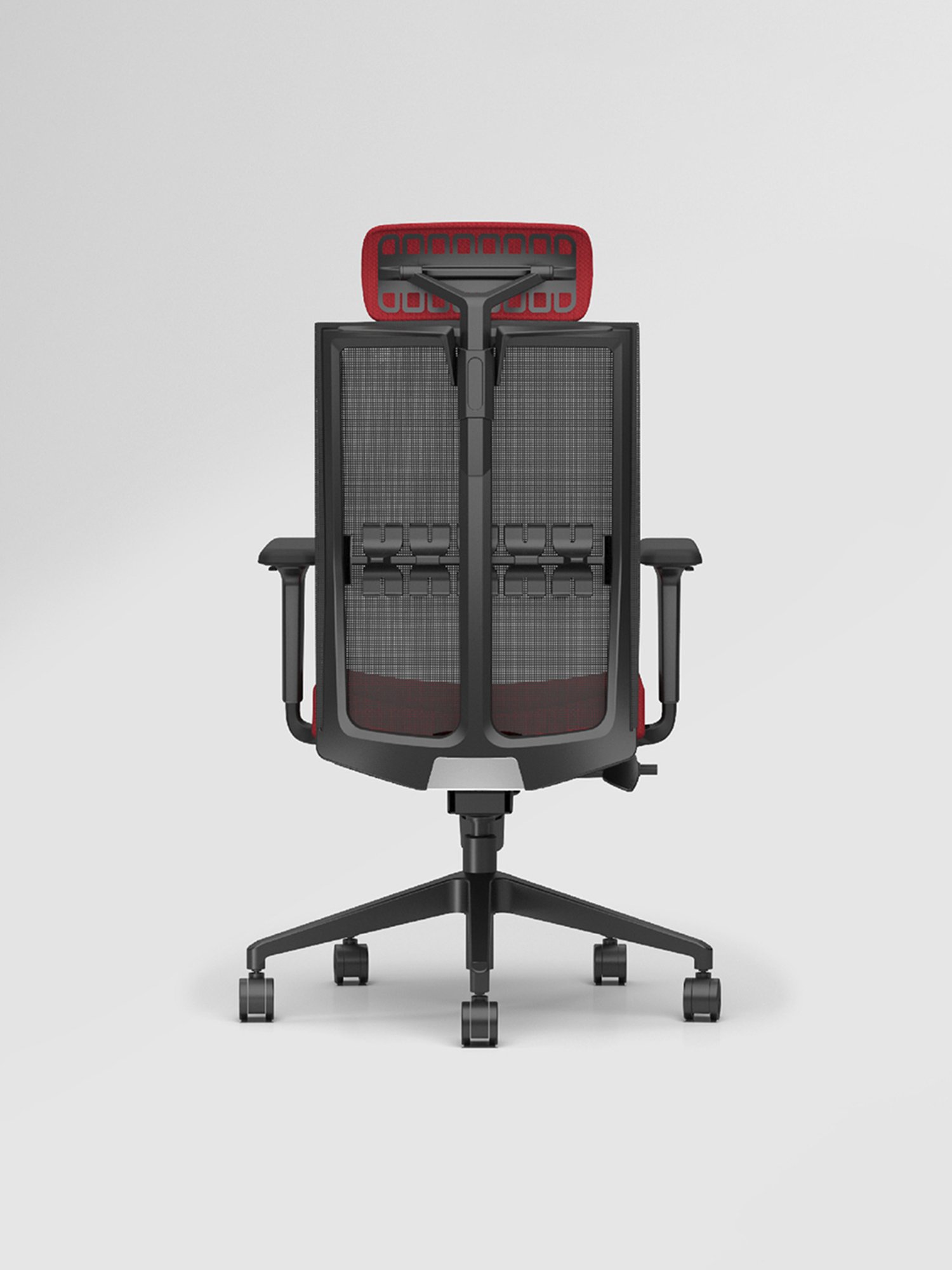 Godrej Interio Aero Red & Black Nylon High Back Chair