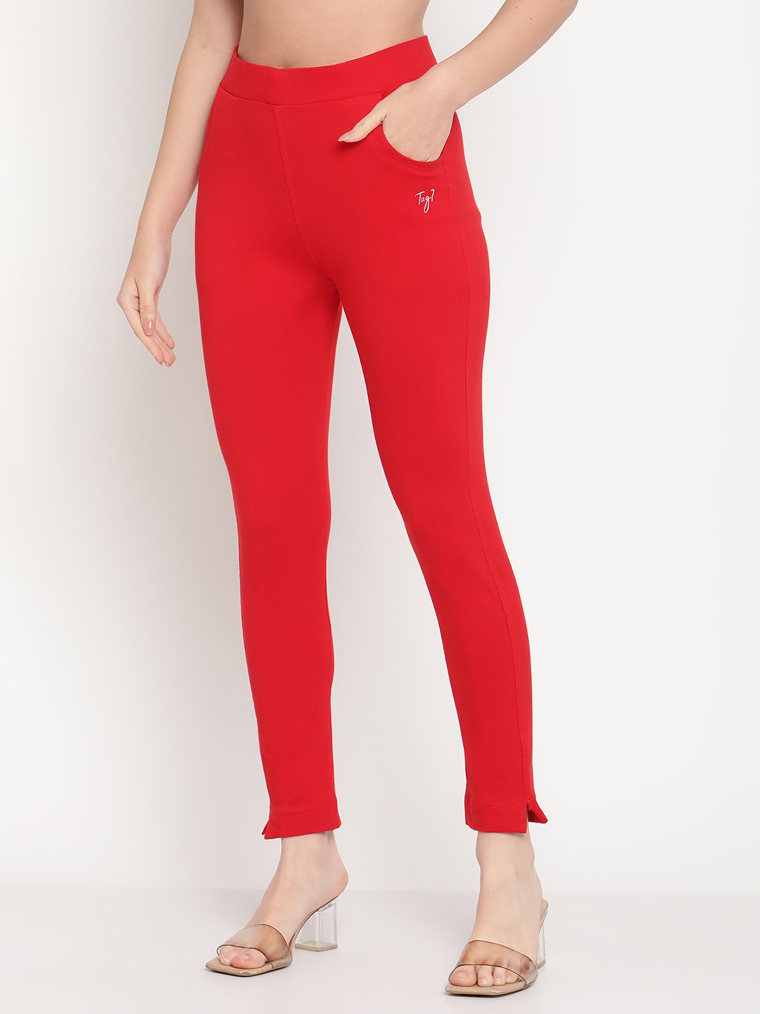 Saffron Threads Black Elasticated Palazzos