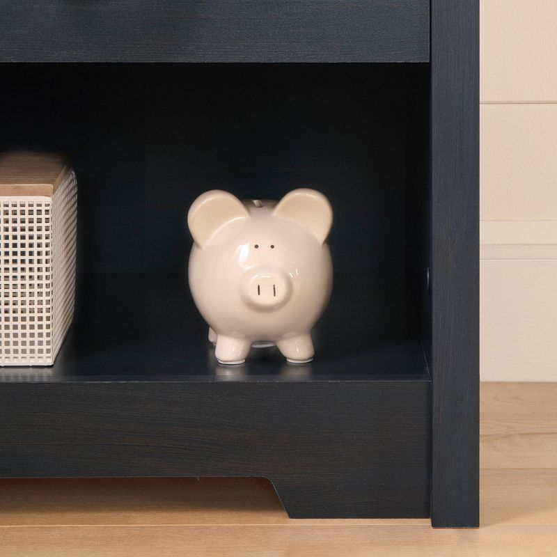 Navali 1-Drawer Nightstand Blueberry  - South Shore