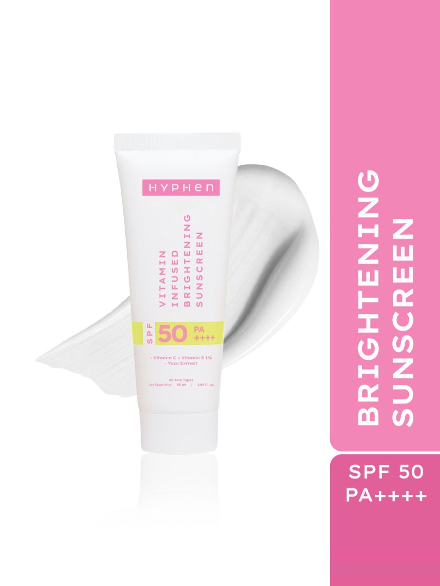 Hyphen Vitamin Infused Brightening Sunscreen SPF 50 PA++++ - 50 ml