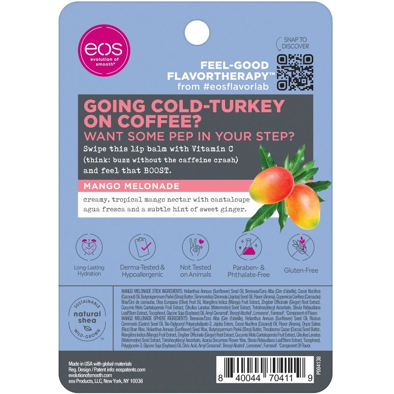 eos flavorlab Lip Balm Sticks - Lavender Latte &  Sweet Grapefruit - 2pk/0.28oz