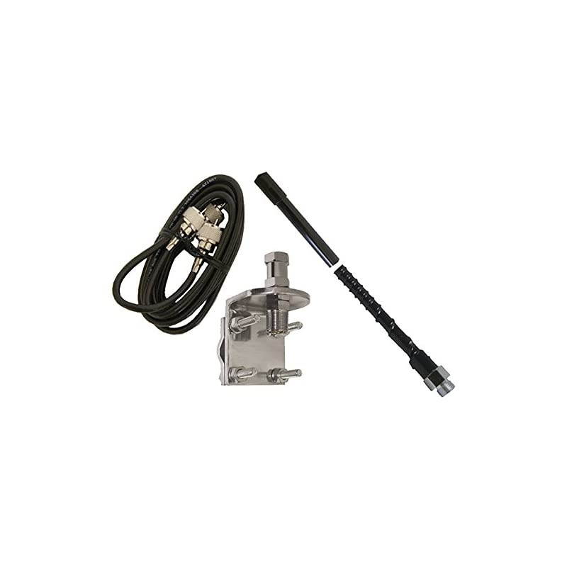HSS995-3B 3' Single Black Fiberglass CB Antenna Kit
