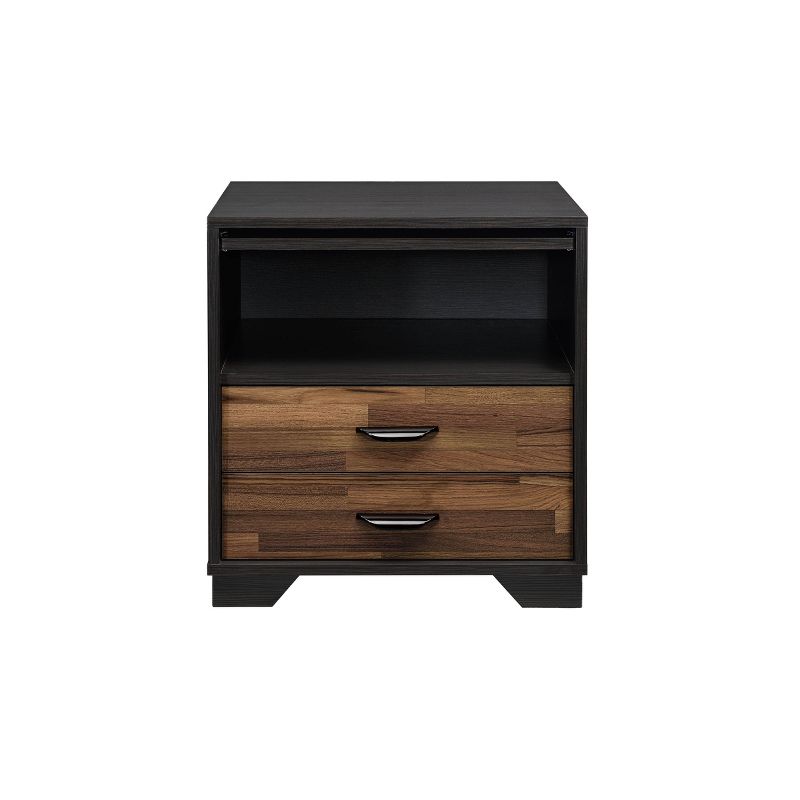 Milosh Accent Table Walnut/Espresso - Acme Furniture