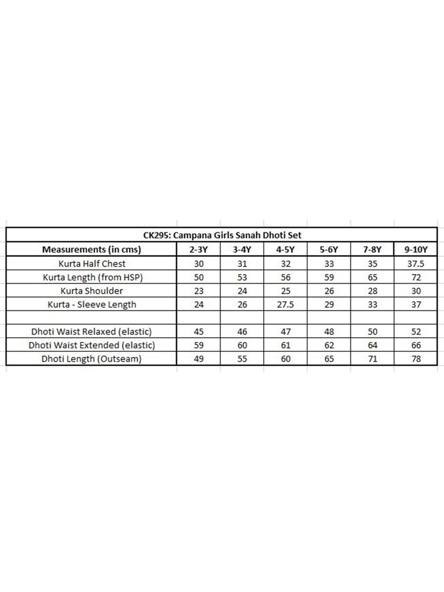 Campana Kids Purple & Pink Printed Kurta with Dhoti