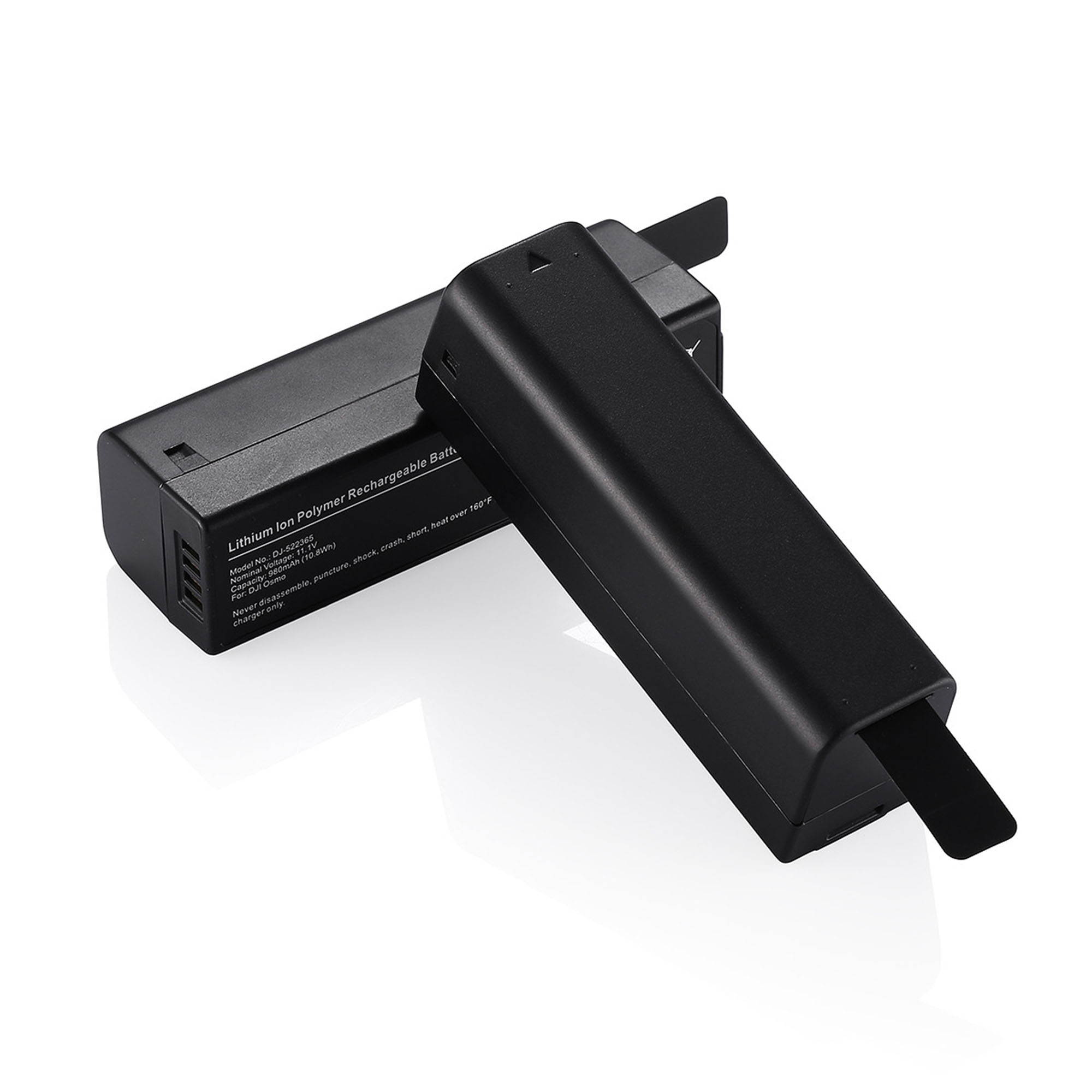 Powerextra 2 Pack 11.1V 980mAh Intelligent Li-Po Battery Pack For DJI Osmo, Osmo+ Handheld 4K Gimbal and OSMO Mobile - Compatible with Osmo Intelligent Battery Charger SOY015A-1260120