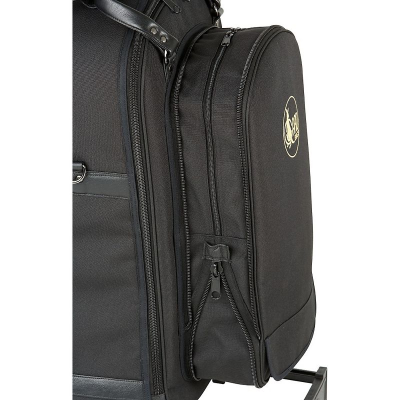 Gard Quad Trumpet Wheelie Bag 16-WBFLK Black Ultra Leather
