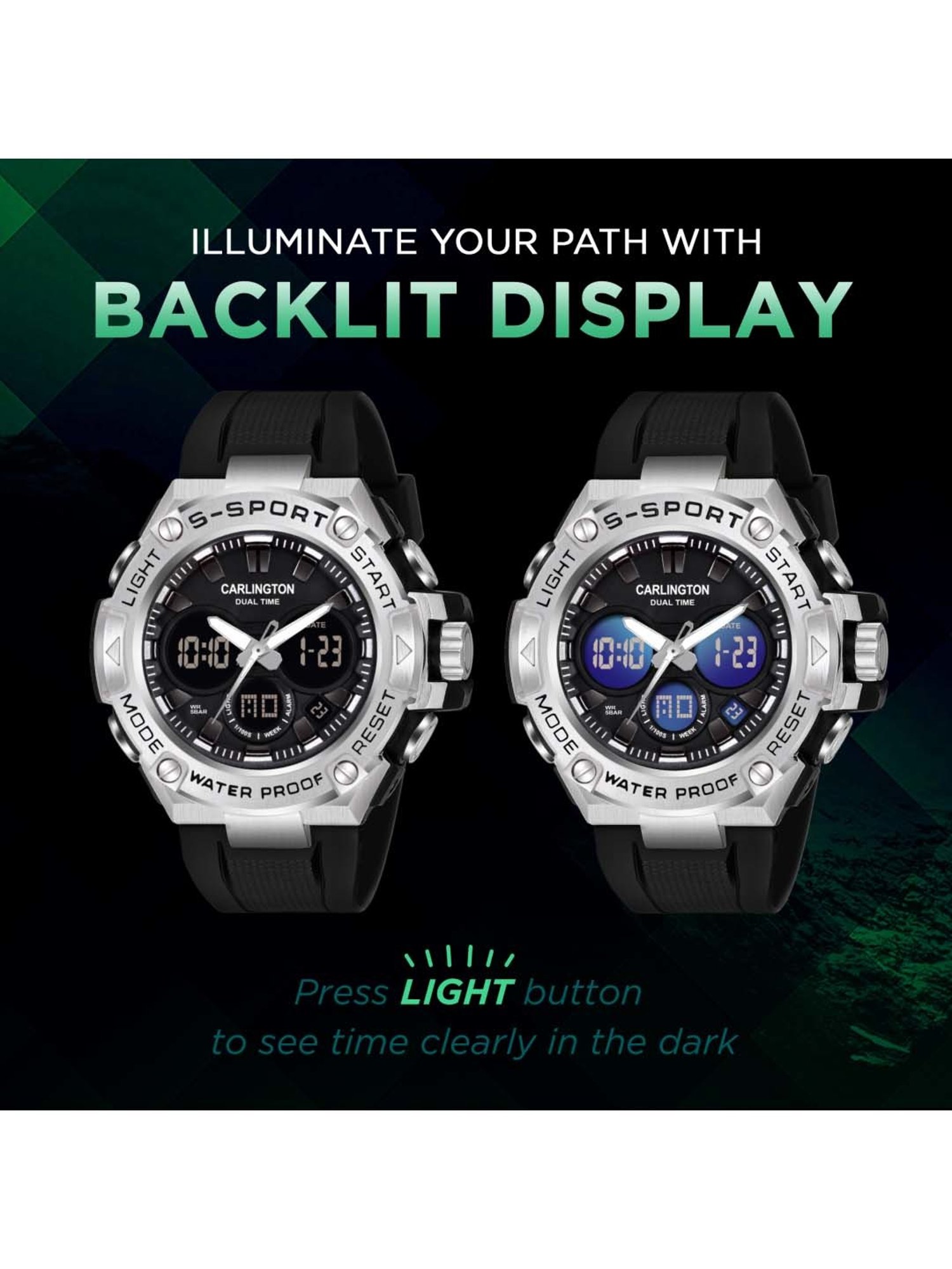 CARLINGTON Endurance 9107 Analog-Digital Watch for Men