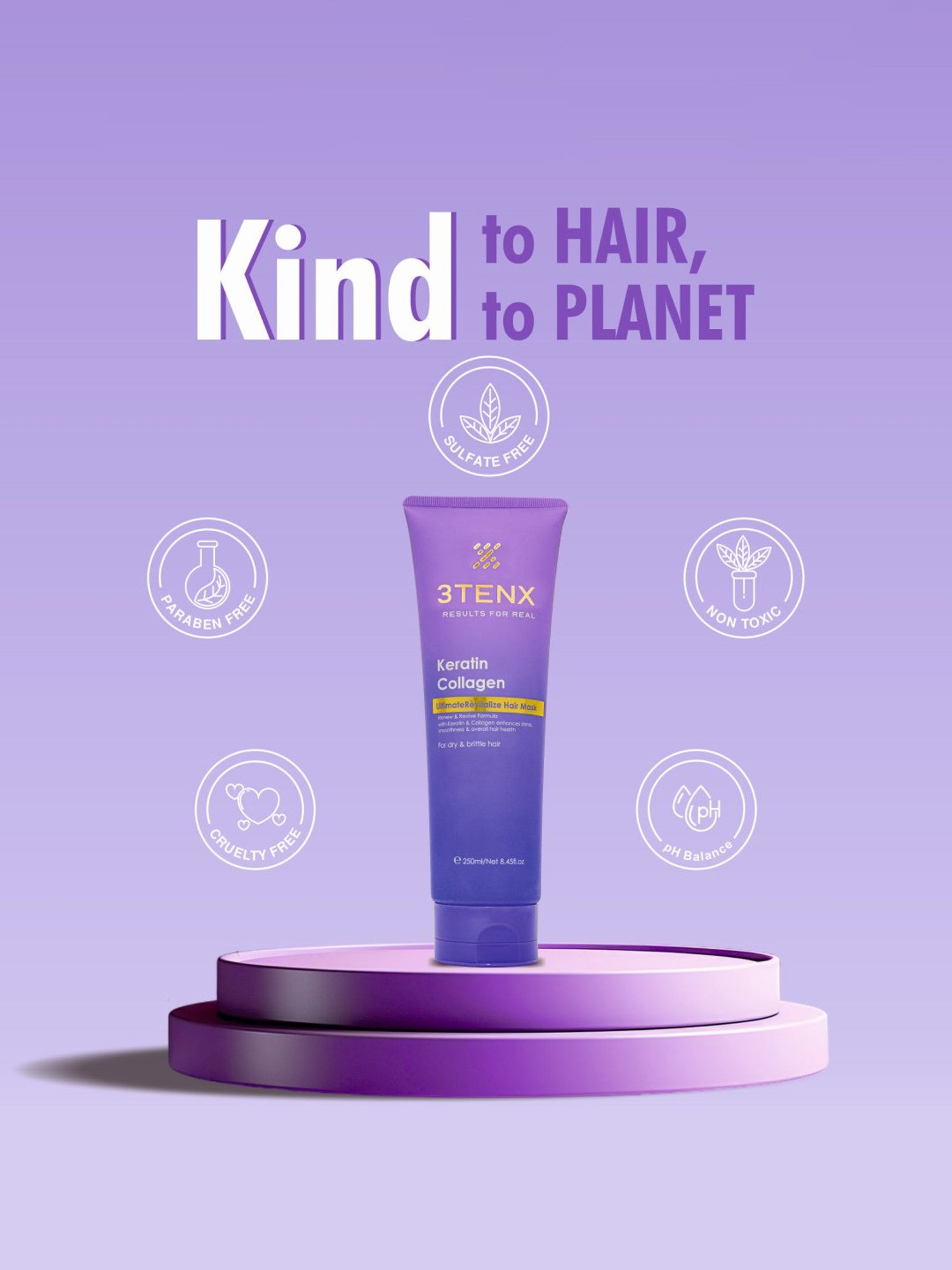 3TENX UltimateRevitalize Hair Mask - 250 ml