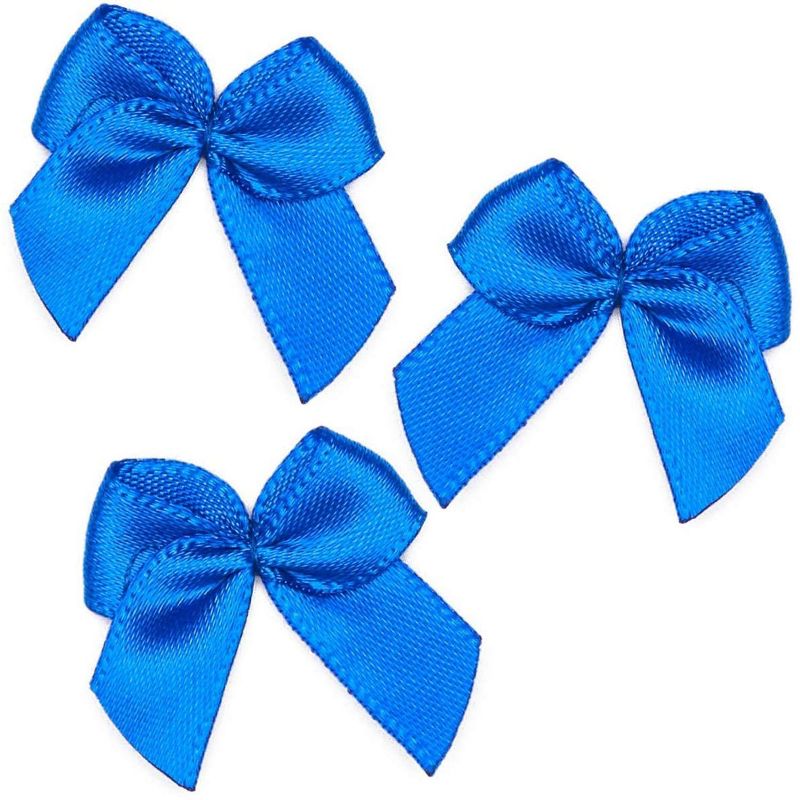 Bright Creations 350pcs Mini Satin Ribbon Bow Flowers with Self-Adhesive Tape for DIY Crafts, Sewing, Scrapbooking and Gift (Purple, 1.5")