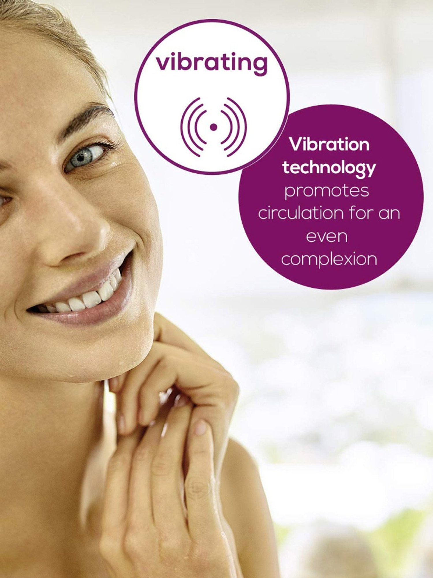 Caresmith Bloom Rose Quartz Gua Sha Face Massage Tool for Women, Battery Powered (Rose Quartz)