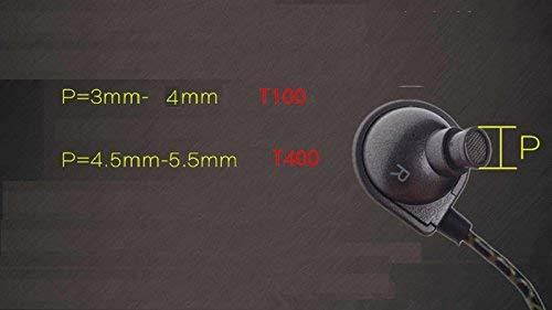 Replacement Ear Pads Earphone Tips Premium Memory Foam Materials T400 for Jaybird X3 Monster AKG JBL UE Sennheiser Sony Audio-Techica etc (L-T400)