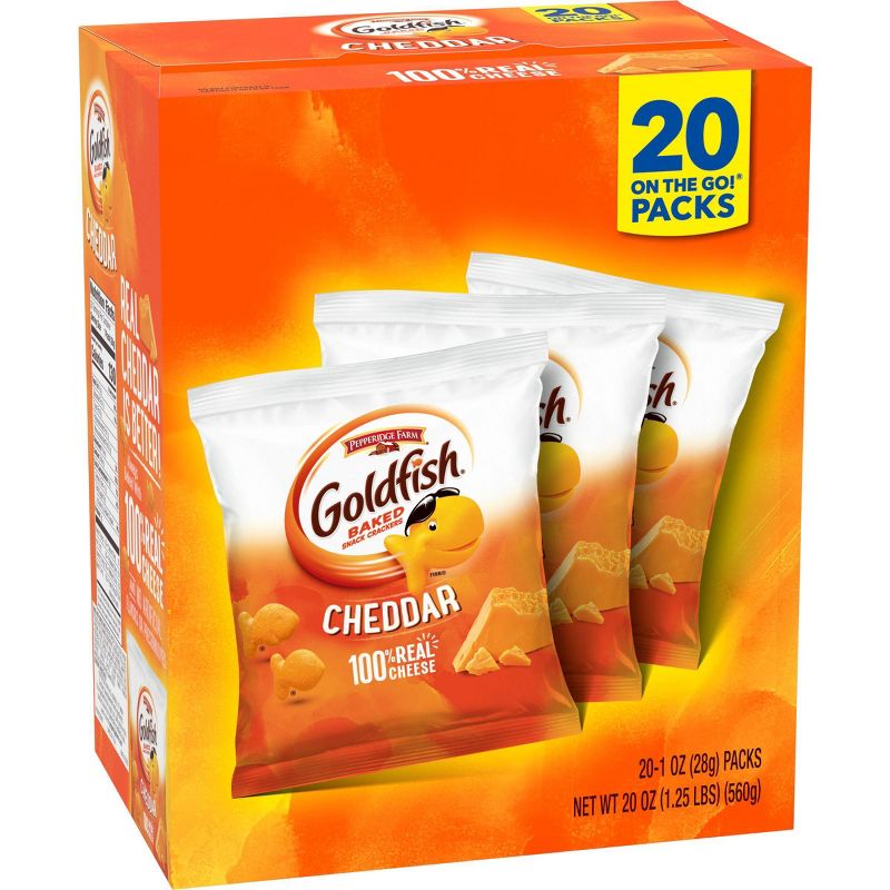 Pepperidge Farm Goldfish Cheddar Crackers Multipack - 20oz/20ct
