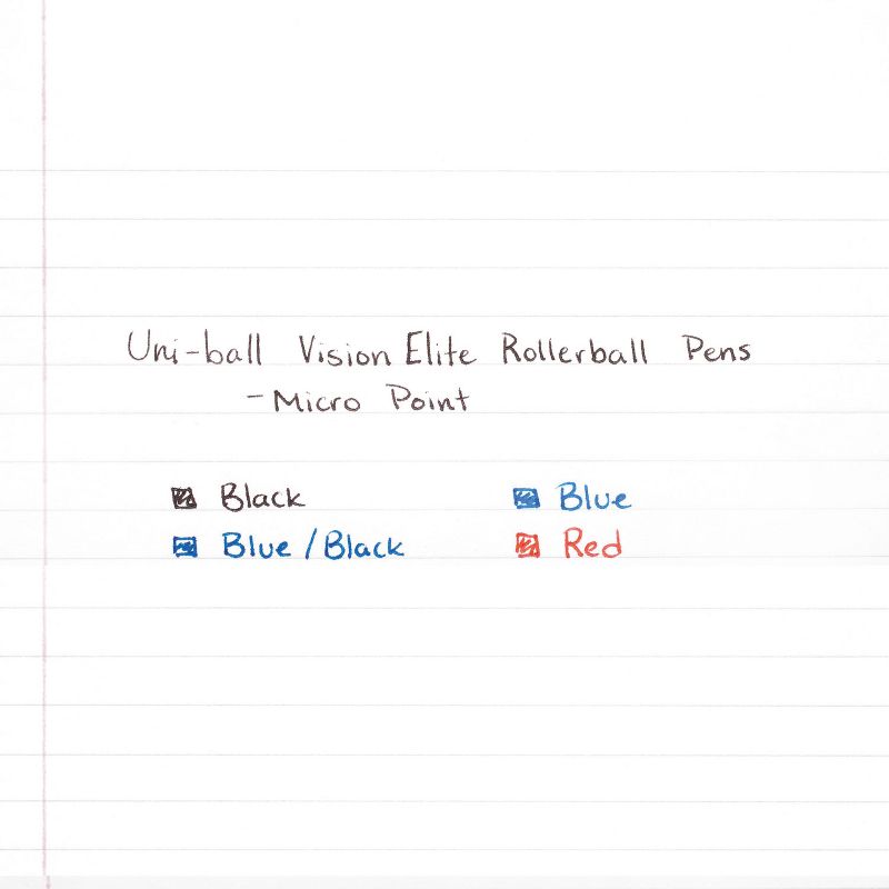 uni-ball VISION ELITE Roller Ball Stick Waterproof Pen Red Ink Super Fine 69022