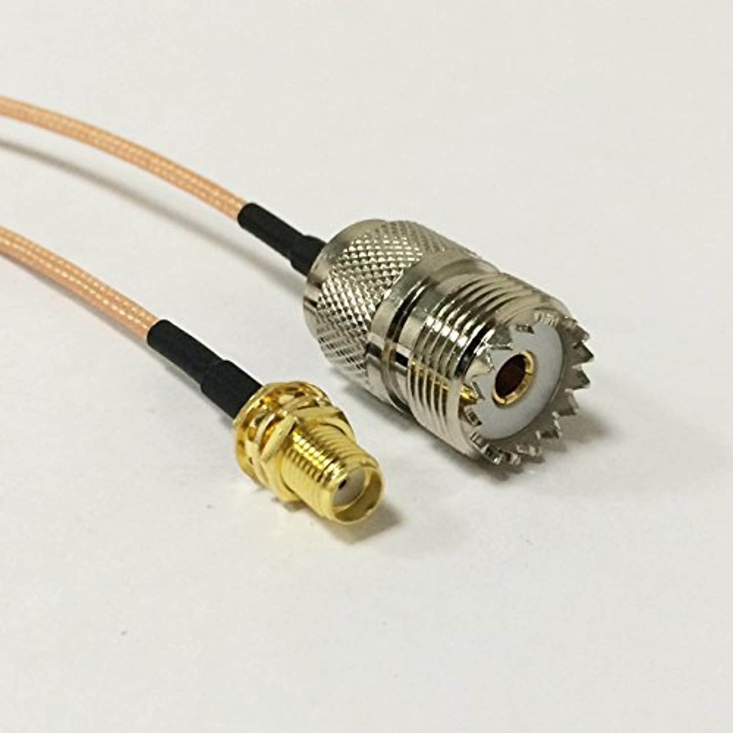 SMA Female to UHF Female SO239 RF coaxial Cable Adapter RG316 15cm 6inch