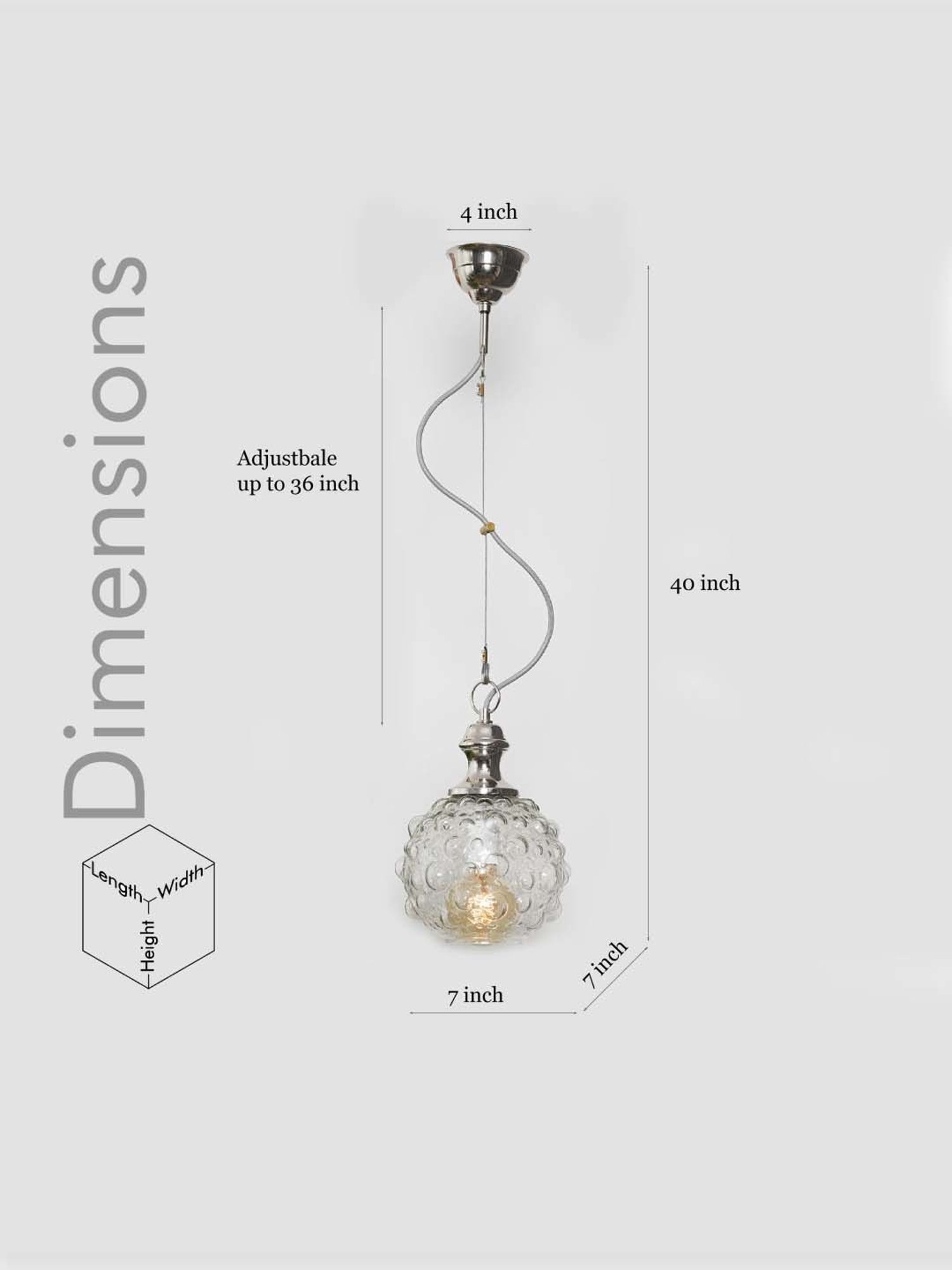 Kapoor Lamp Shades Clear Glass Rawley Hanging Light