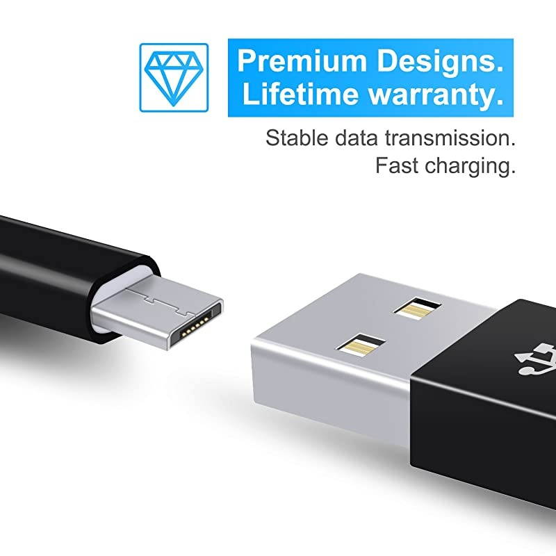 Pack 26FT Power Extension Cable for WyzeCam/PS4/Xbox One Controllers/YI Camera/Nest Cam Indoor/Oculus Go/Netvue and Security Camera, Durable Charging and Data Sync Cord&hellip;