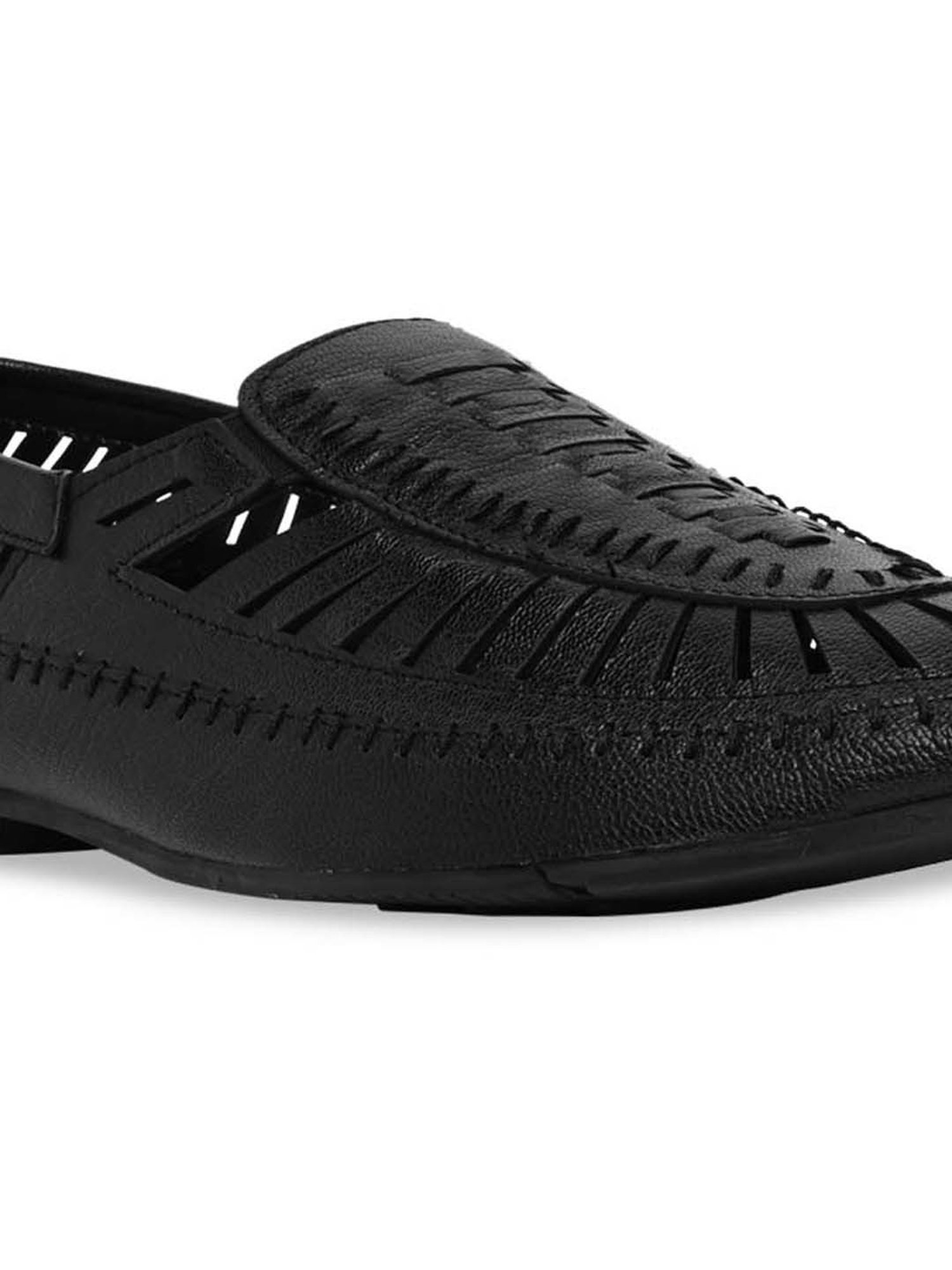 Regal Men's Black Fisherman Sandals