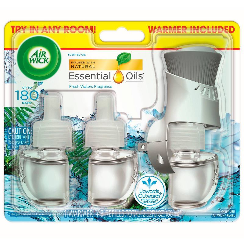 Air Wick Scented Oil Starter Kit - Fresh Waters - 2.01 fl oz