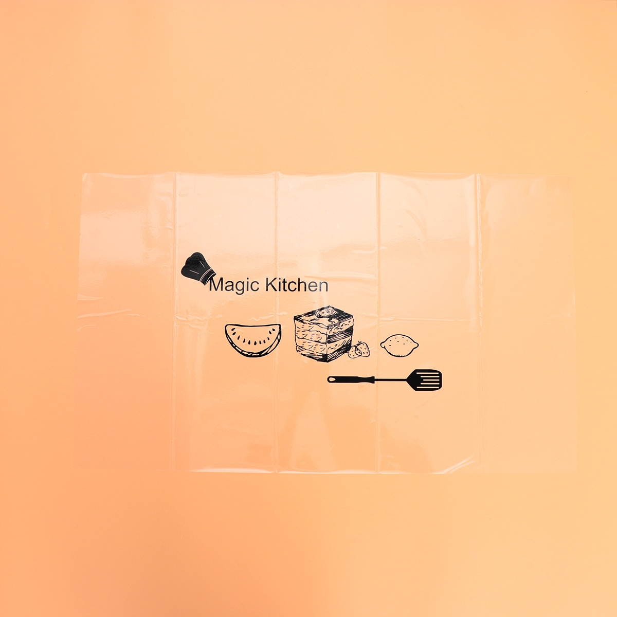 High Temperature Resistance Wall Sticker Self-Adhesive Tile Sticker Oil-Proof Decals (Breakfast Time + Black Kitchen Utensils)