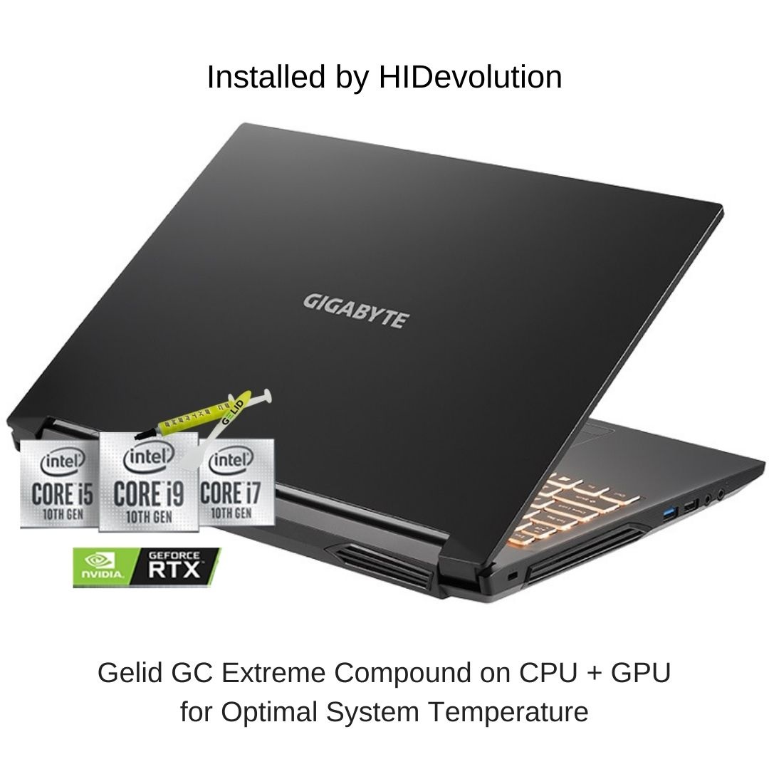[2021] HIDevolution Gigabyte G5 GD-51US123SH 15.6" FHD 144Hz, 2.7 GHz i5-11400H, RTX 3050, 16 GB 3200MHz RAM, 512 GB PCIe SSD