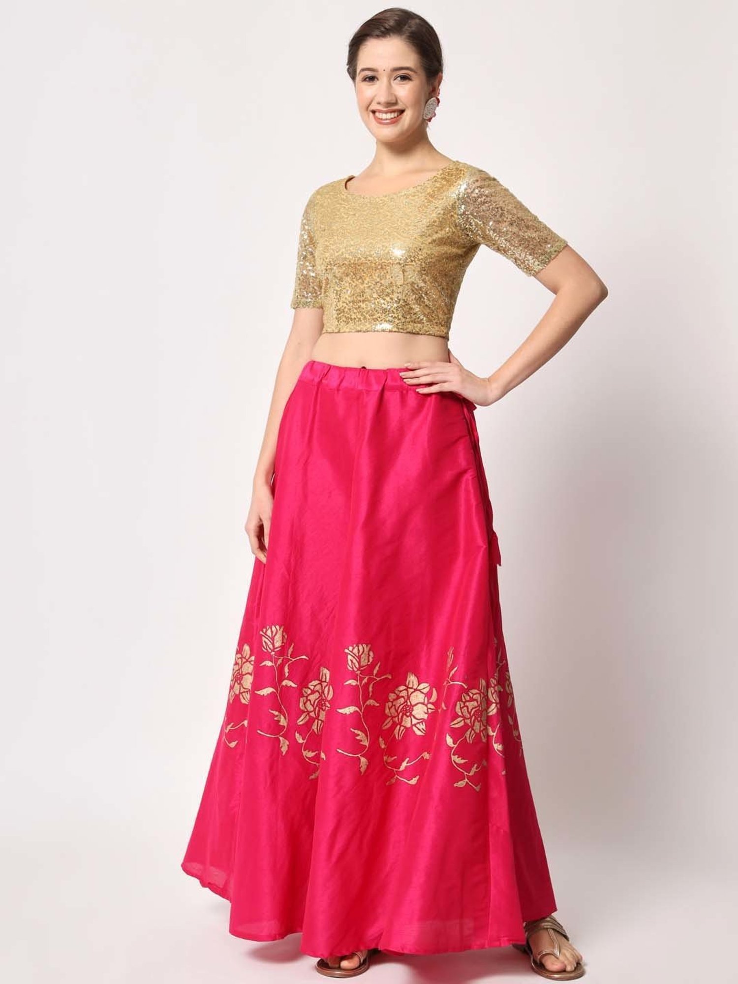 studiorasa Golden Embellished Blouse