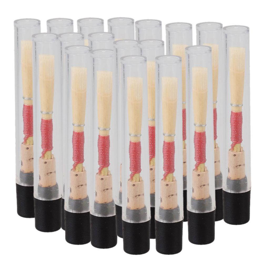 BQLZR 50pcs Bamboo German Style Oboe Reeds Multicolor for Students Beginners Players