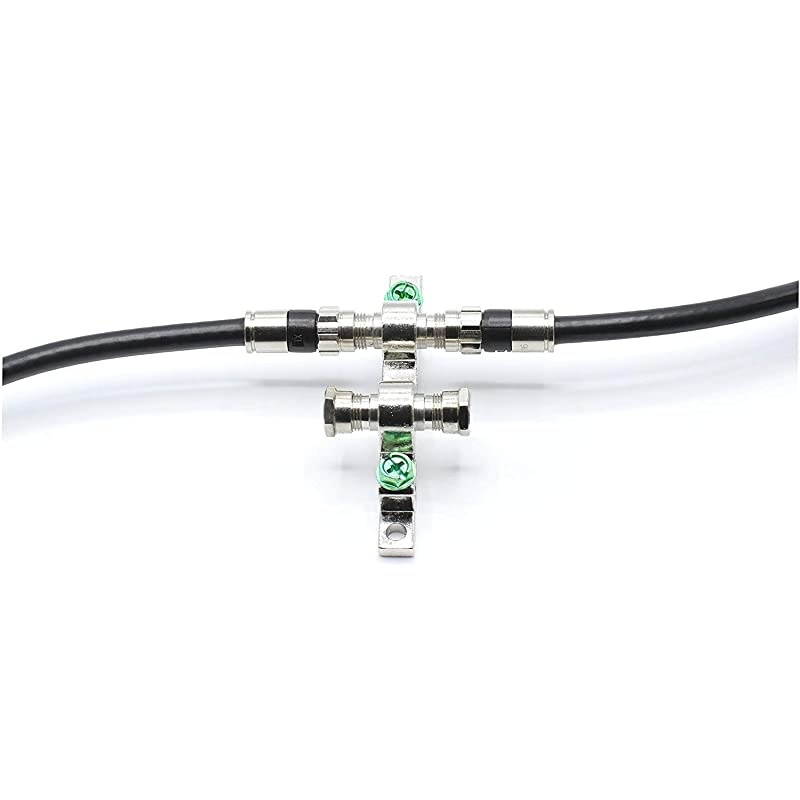 Feet Black RG6 Coaxial Cable Coax Cable Made in The USA with Connectors F81 RF Digital Coax AV CableTV Antenna and Satellite CL2 Rated Foot