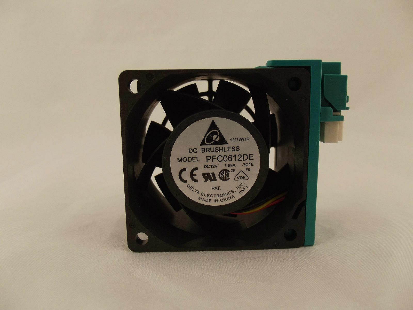 Delta PFC0612DE PFC0612DE-7C1E DC12V 1.68A Brushless DC Intel Server Fan L4 R