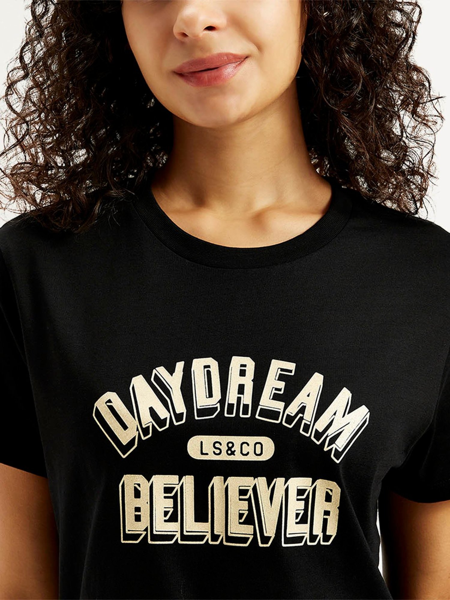 Levi's Black Printed T-Shirt