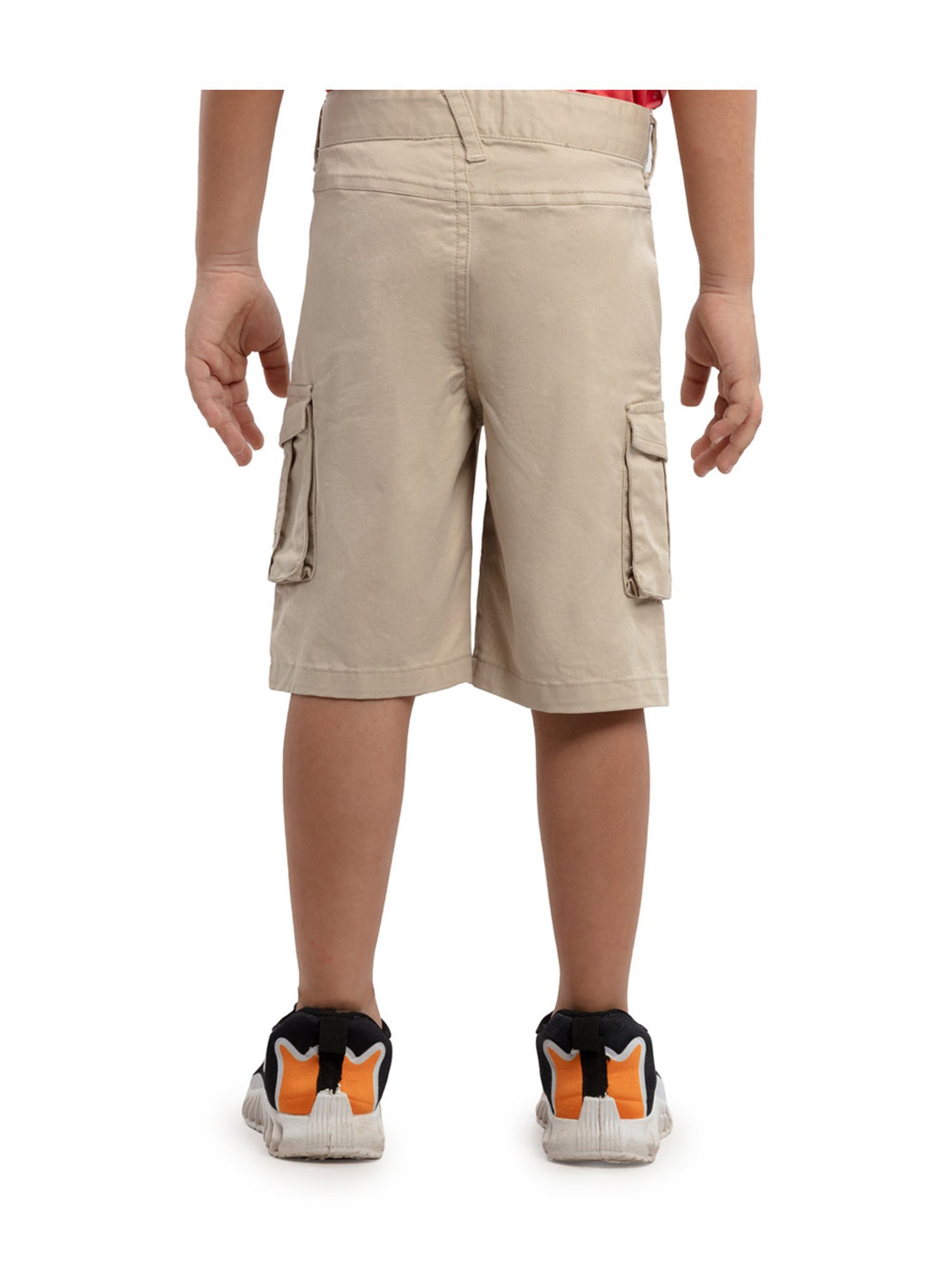 Under Fourteen Only Kids Khaki Regular Fit Shorts