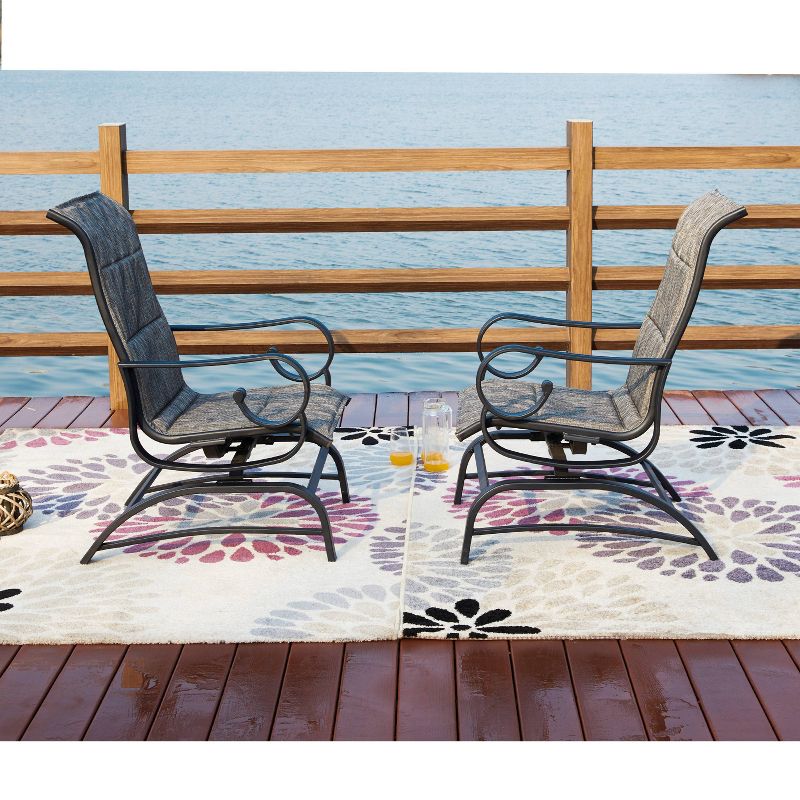 2pc Outdoor Patio Glider Set - Patio Festival