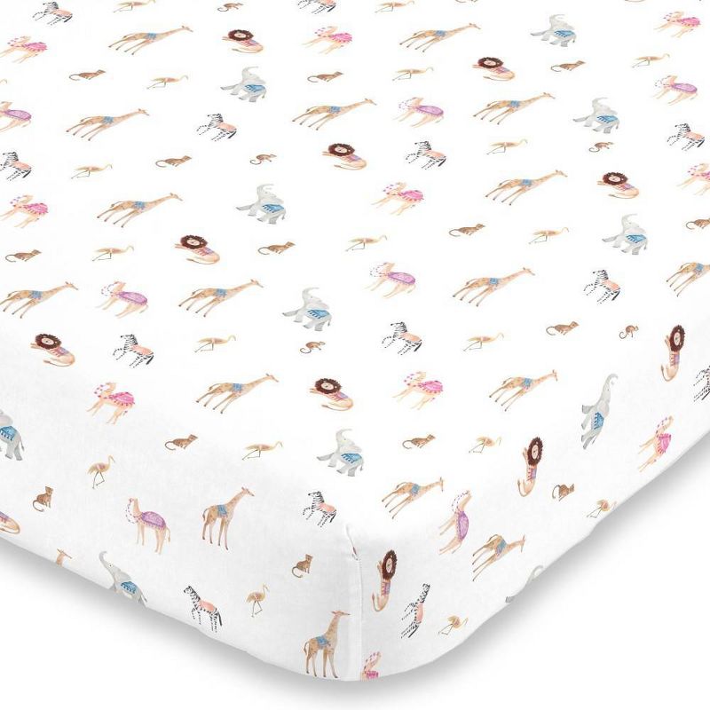 NoJo Desert Parade Crib Sheet