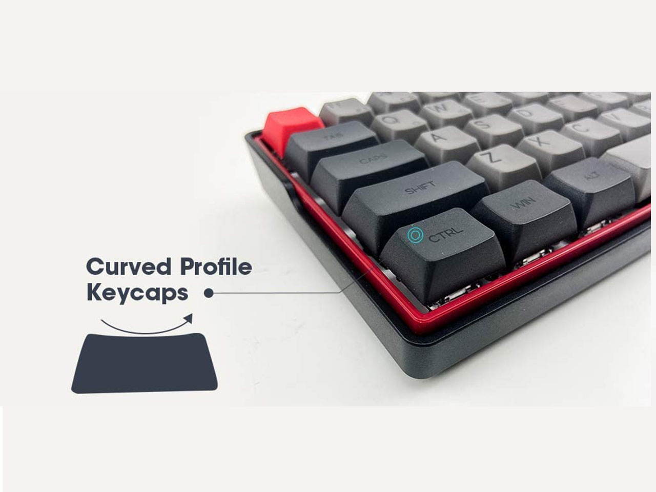 KEMOVE 64-66 Sakura Bluetooth 5.1 Hot-swappable Convertible 60% RGB Mechanical Gaming Keyboard - Wireless/Wired Mode, 100% PBT Keycaps, Full Keys Programmable for Win/Mac(Gateron Optical Red Switch)