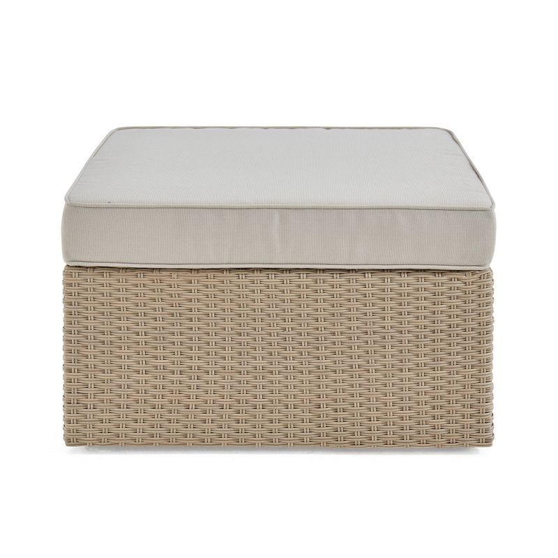 Mirabelle Outdoor Ottoman - Gold - Adore Decor