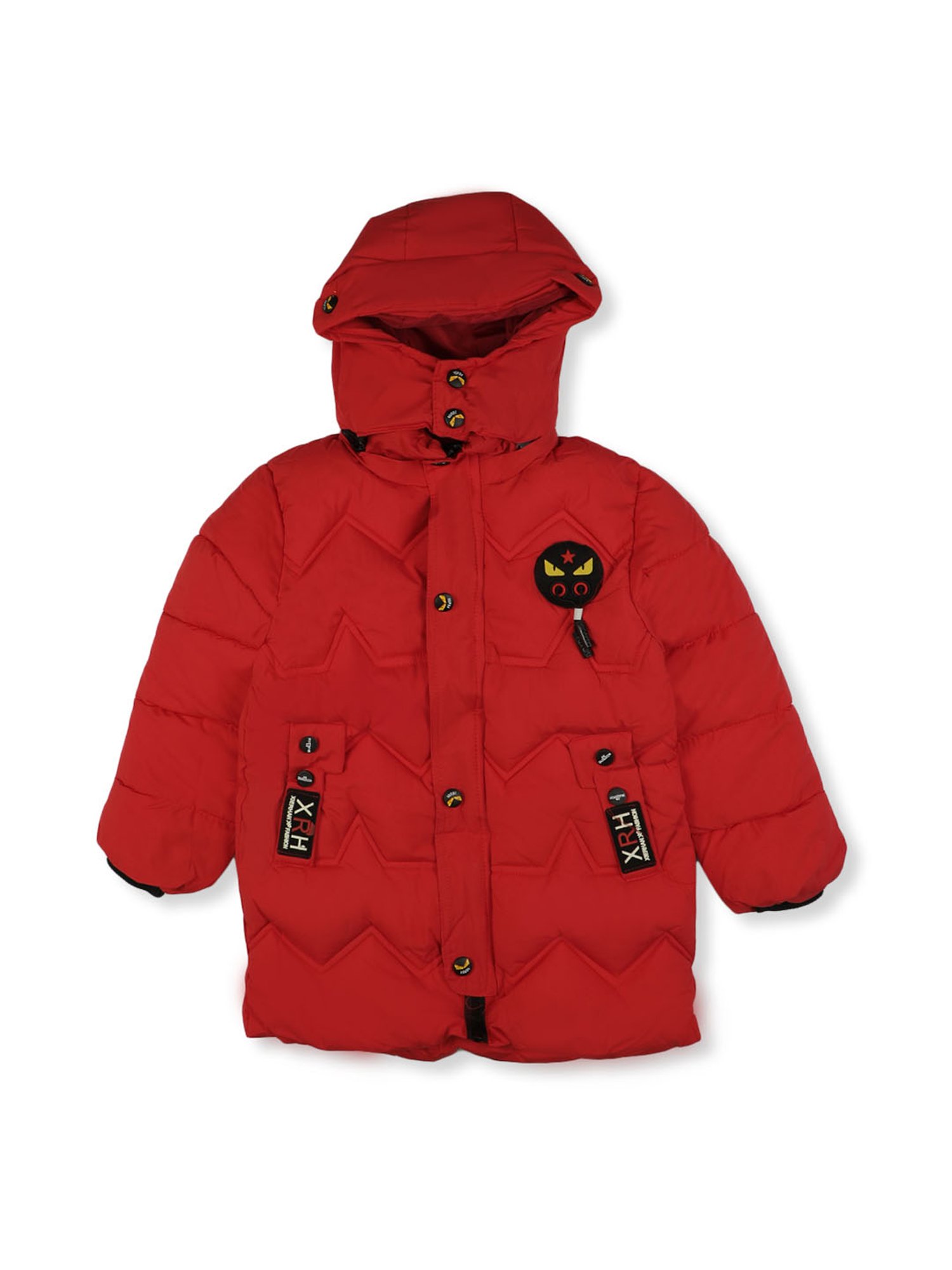 Passion Petals Kids Red Quilted Jacket