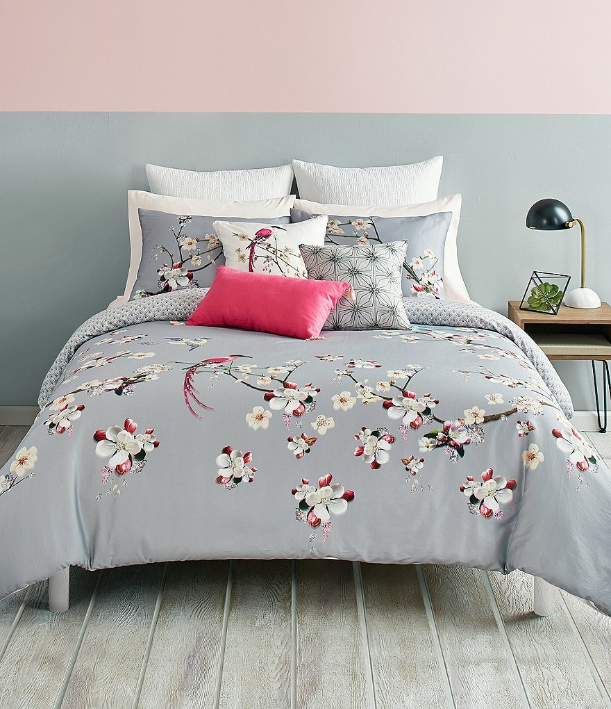 Ted Baker London Flight of the Orient Grey/Multi Duvet Cover Mini Set