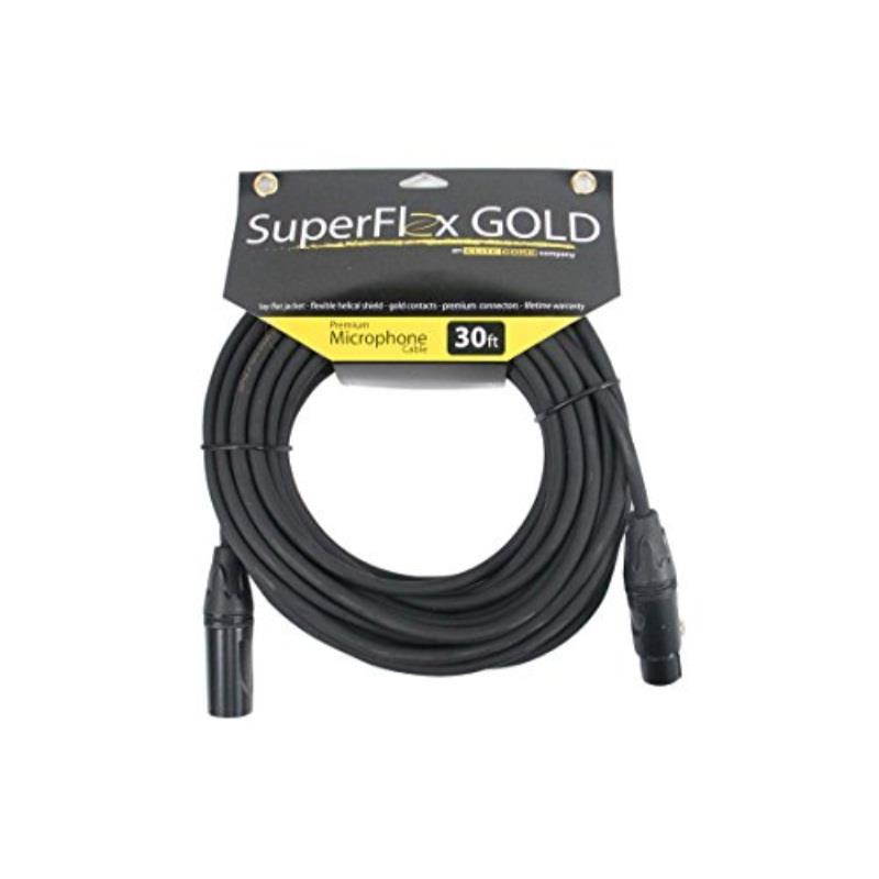 SuperFlex GOLD SFM-30 Premium Microphone Cable 30'