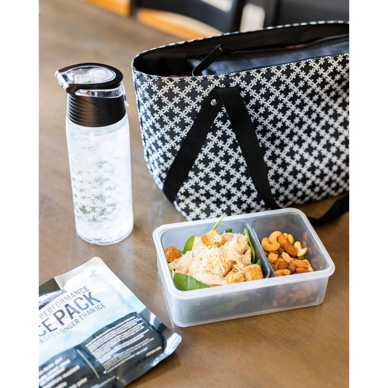 Arctic Zone Commuter Lunch Tote Set - Delicate Daisies