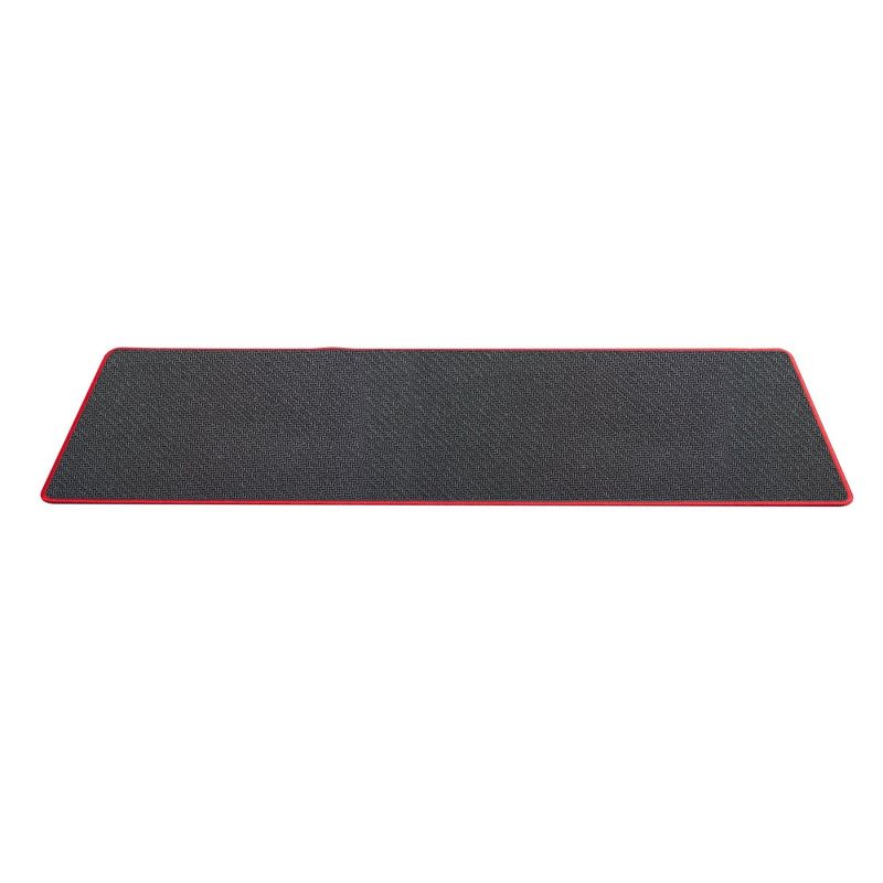 Insten Extended Mouse Pad Long Mat w/Low Friction Surface & Non-Slip Base for Mouse Keyboard Game Universal Black/Red