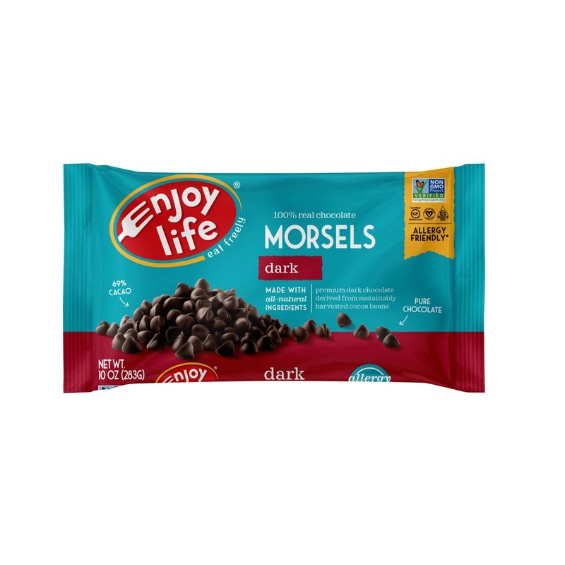 Enjoy Life Dark Chocolate Dairy Free Vegan Baking Morsels - 10oz