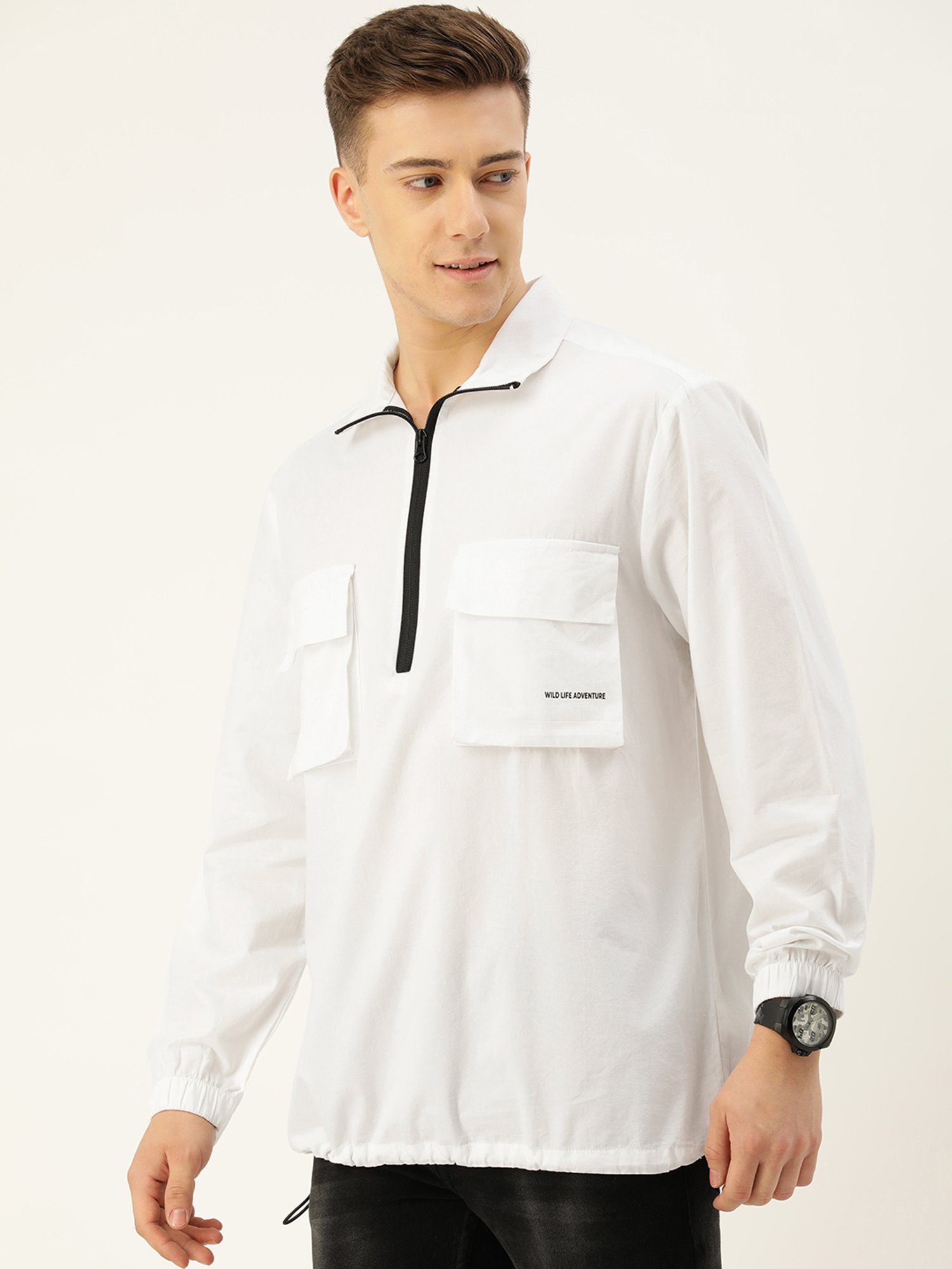 Bene Kleed White Relaxed Fit Cotton Shirt