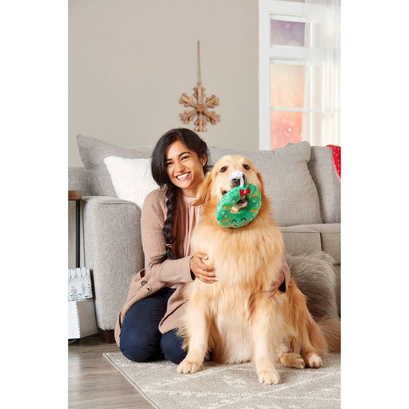 Pearhead Howliday Wreath Dog Toy