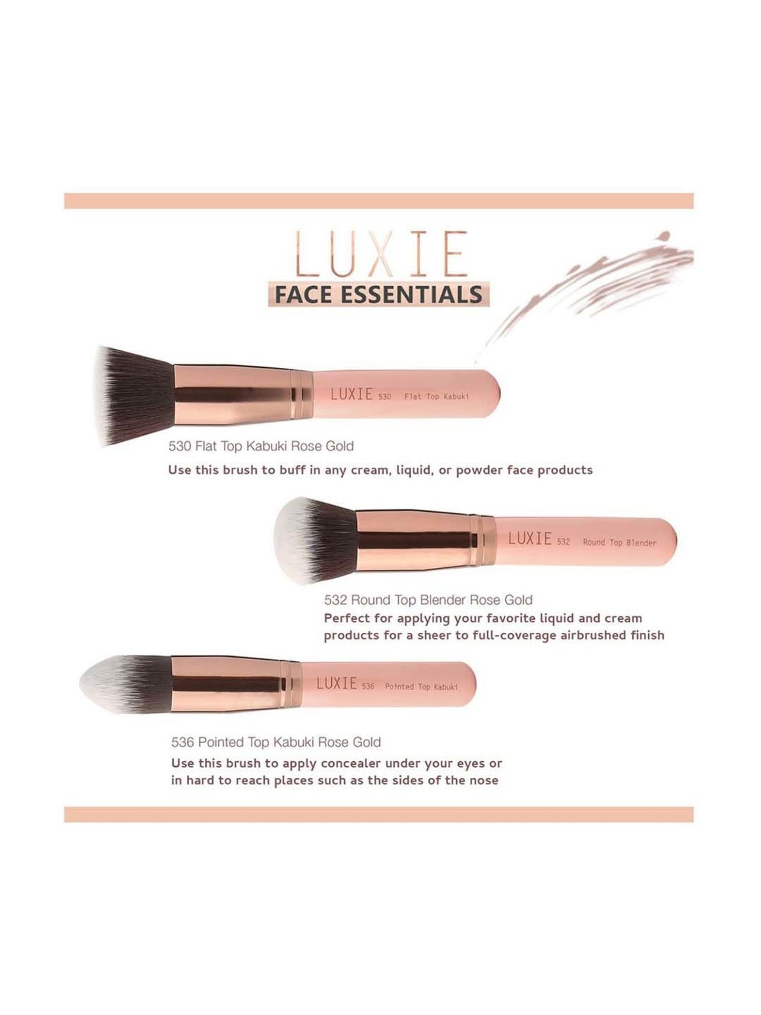 SWISS BEAUTY Highlighting and Lash Brush - Rose Gold